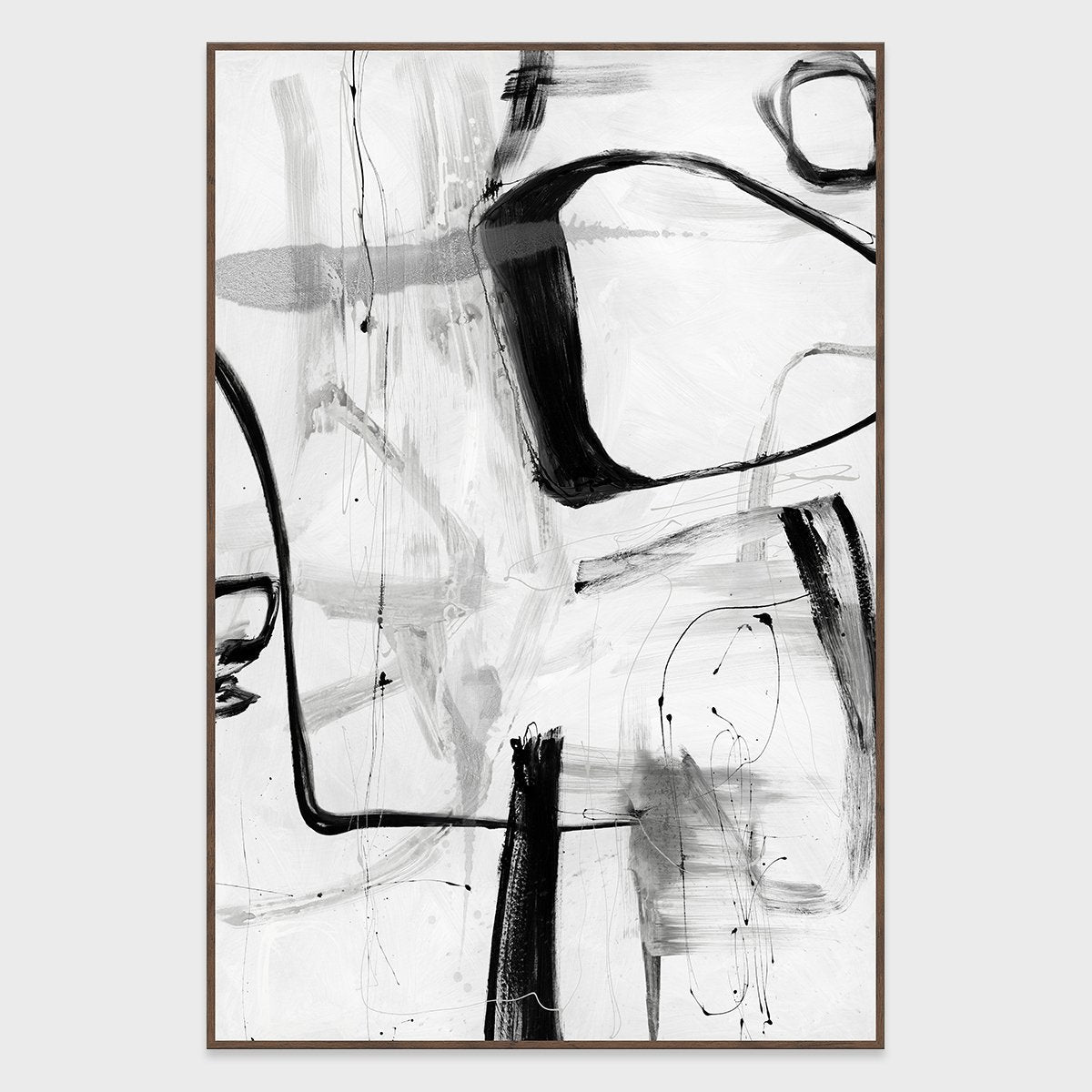 Yin White/Black Painting Art by Buddy Whitlock - Ornate Home