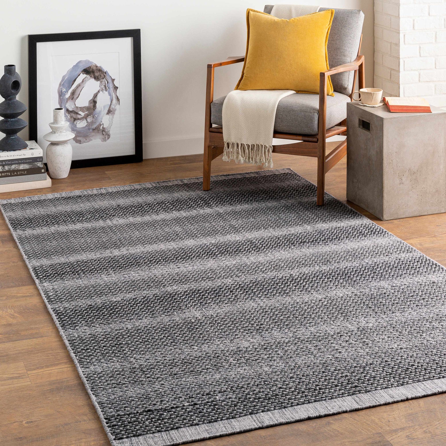 Yong Hand Loomed Gray Rug - Clearance - Ornate Home