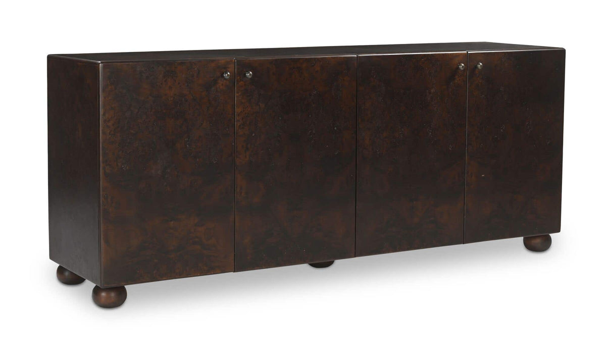 York Dark Brown Burl Sideboard - Ornate Home