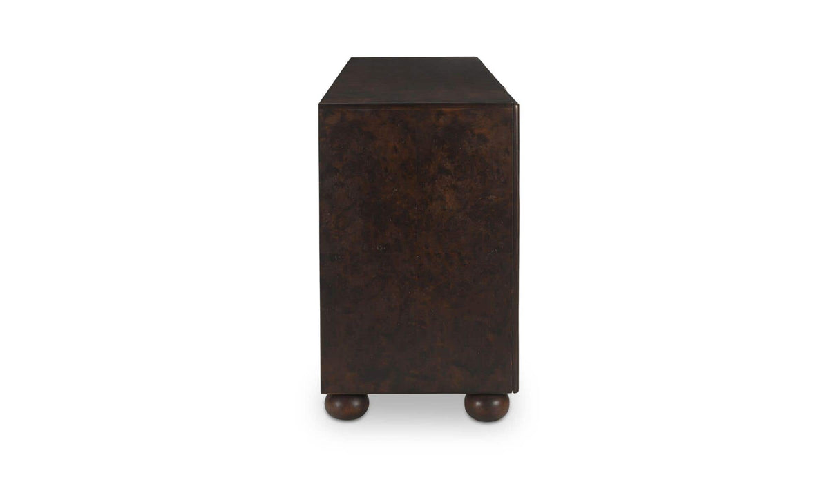 York Dark Brown Burl Sideboard - Ornate Home