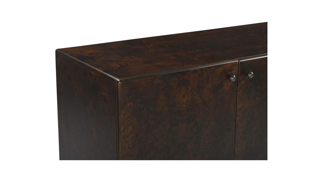 York Dark Brown Burl Sideboard - Ornate Home