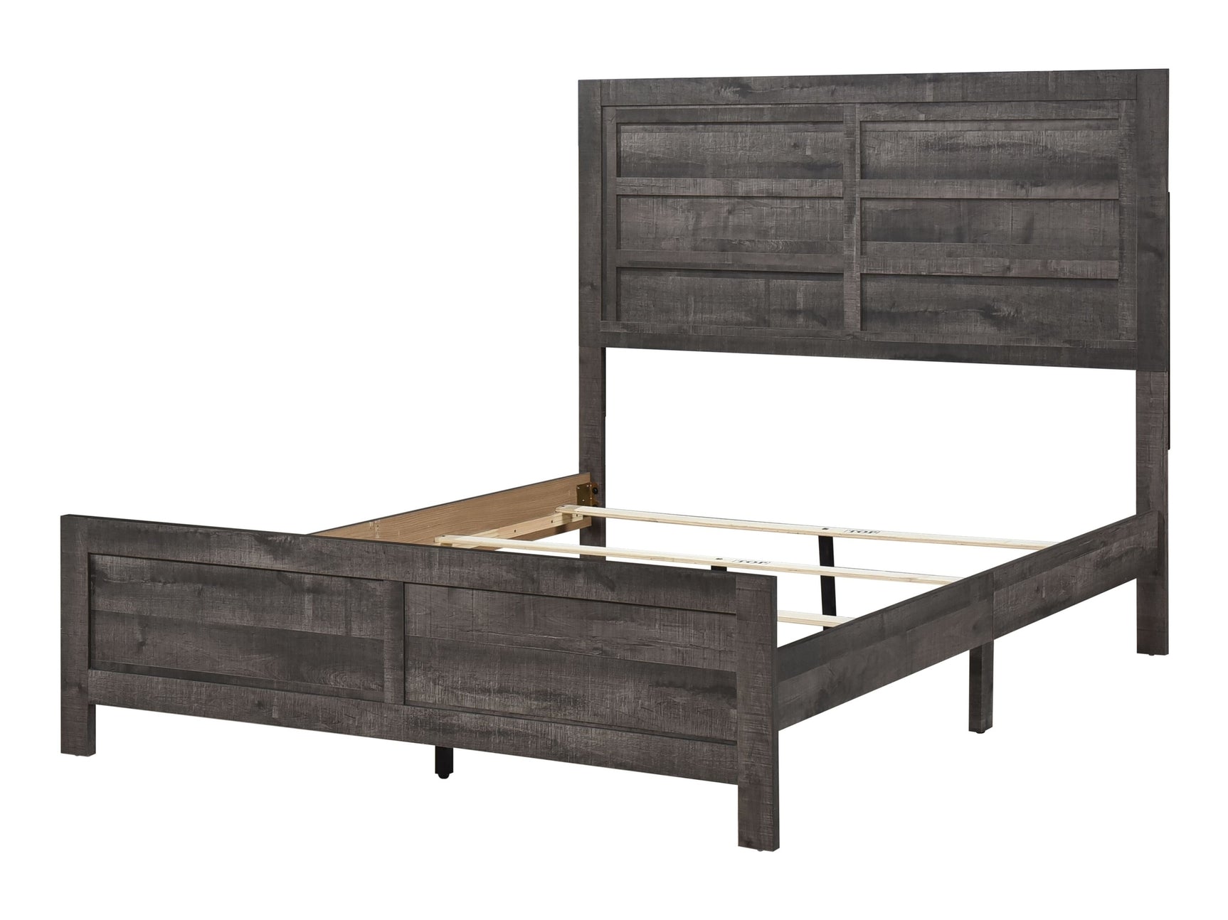 York Haven Rustic Grey Eastern King Bed in a Box - Ornate Home