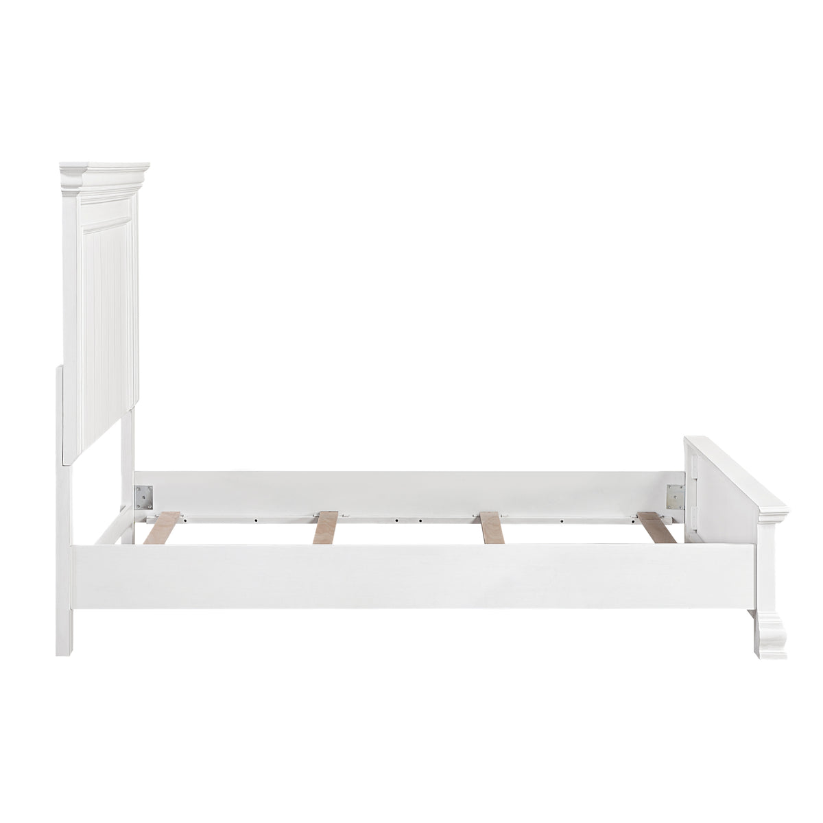 York White Queen Bed - Ornate Home
