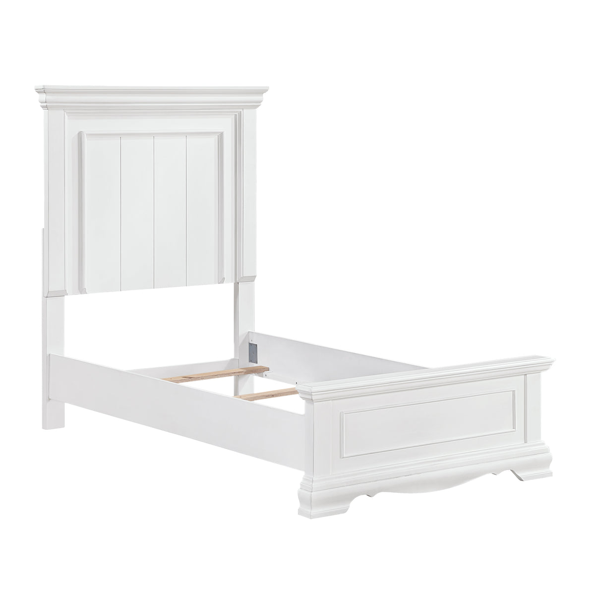 York White Twin Bed - Ornate Home