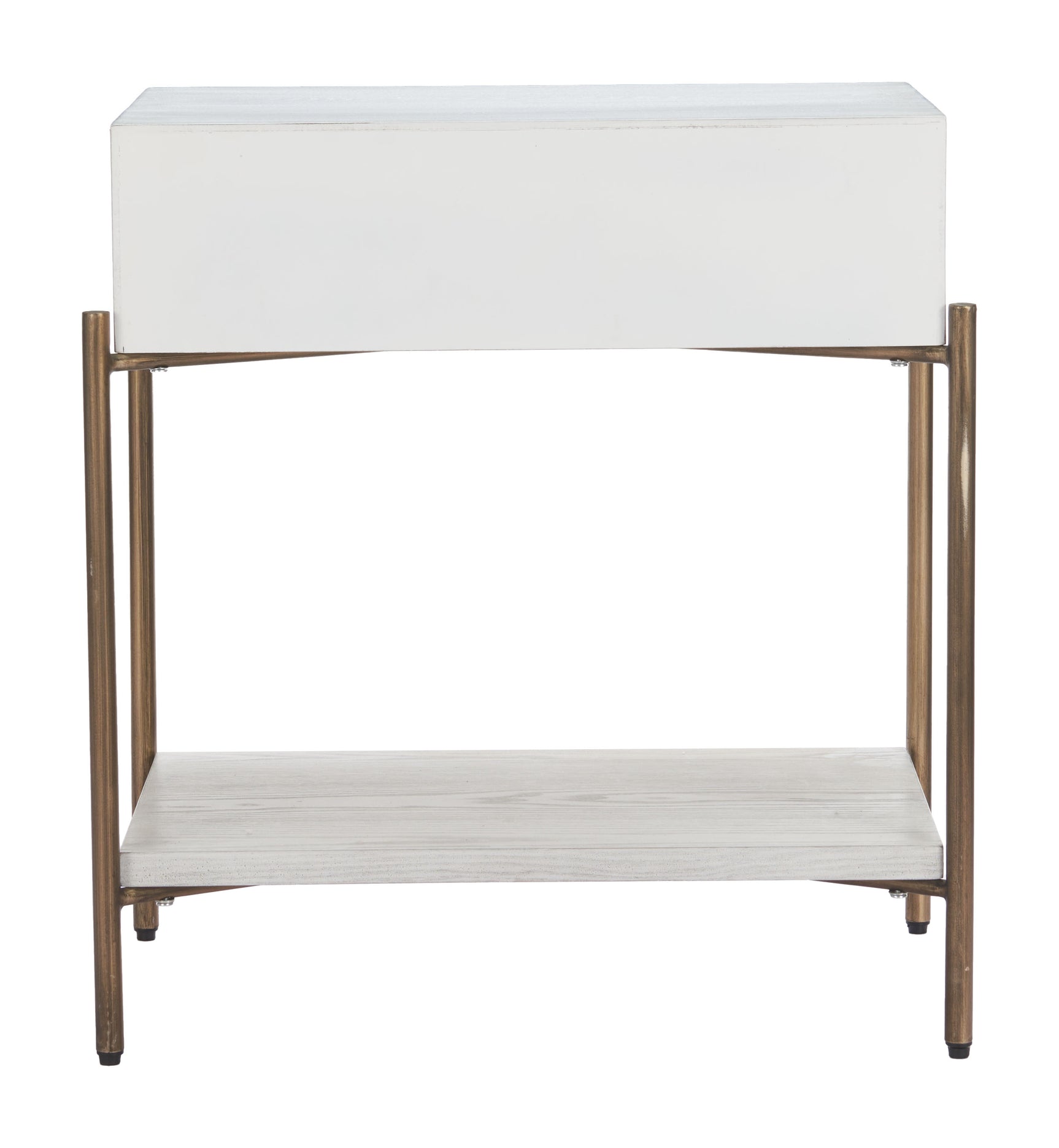 Yoru Oak White Side Table - Ornate Home