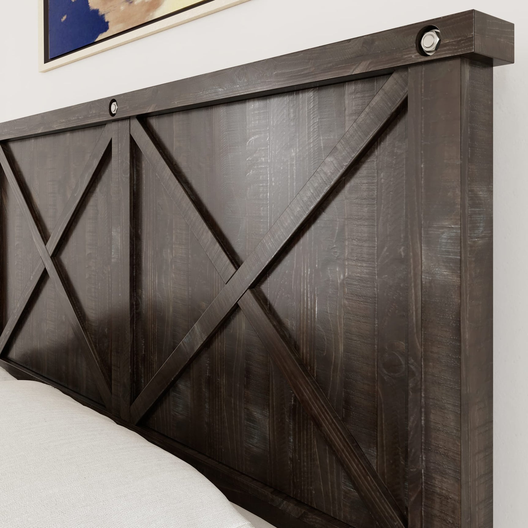 Yosemite Cafe King Upholstered Panel Bed - Ornate Home