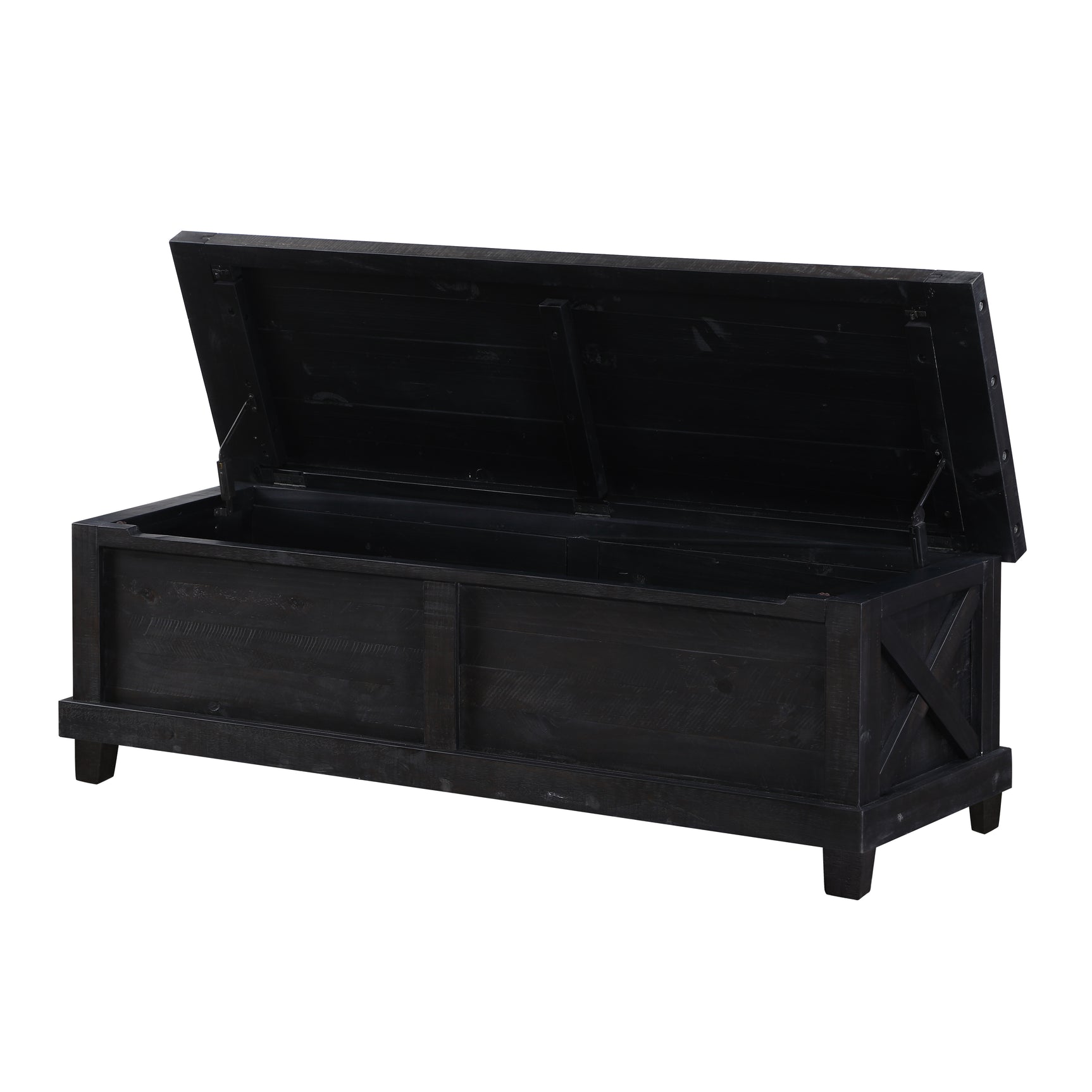 Yosemite Solid Wood Blanket Box in Cafe - Ornate Home