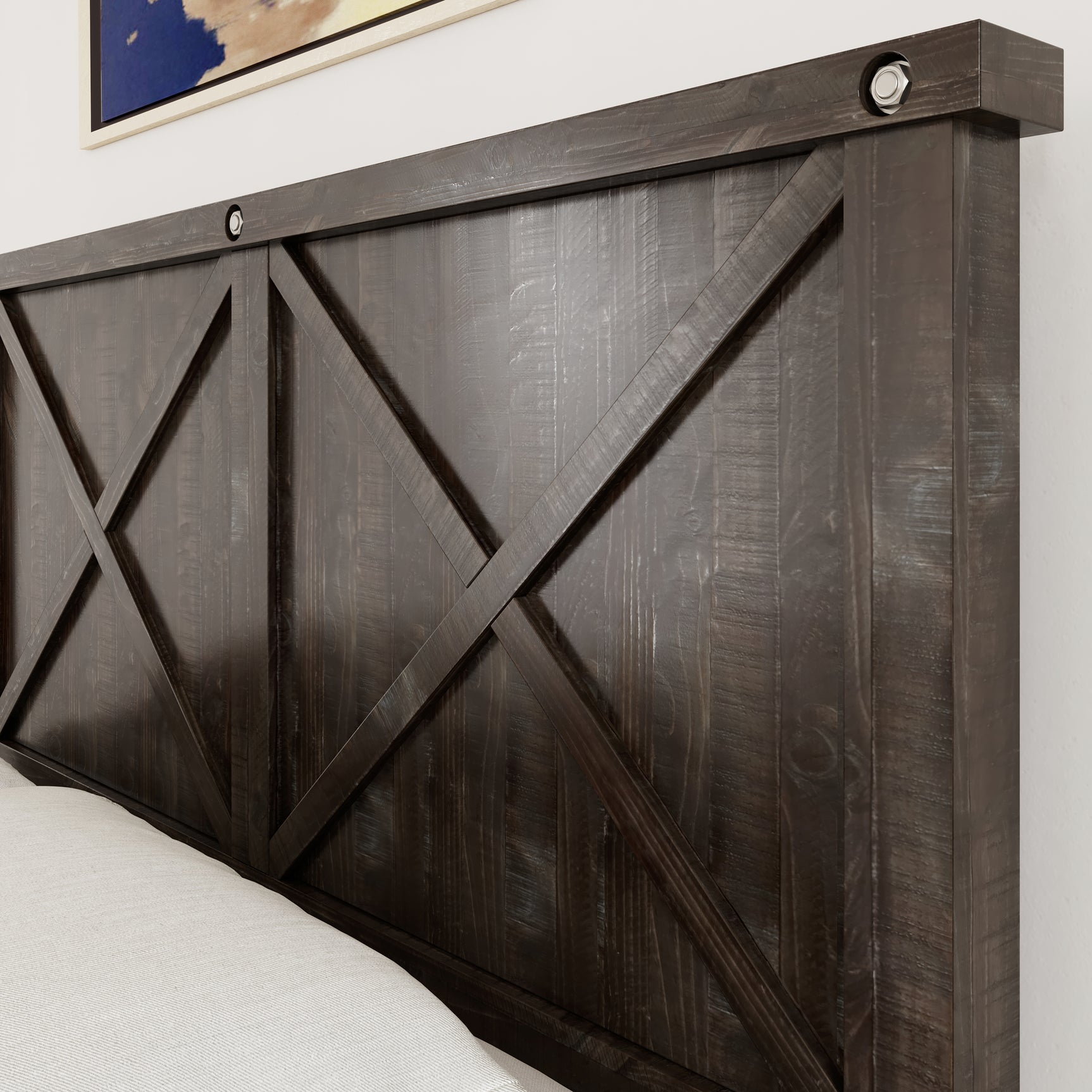 Yosemite Solid Wood Eastern King Panel Bed in Cafe - Ornate Home