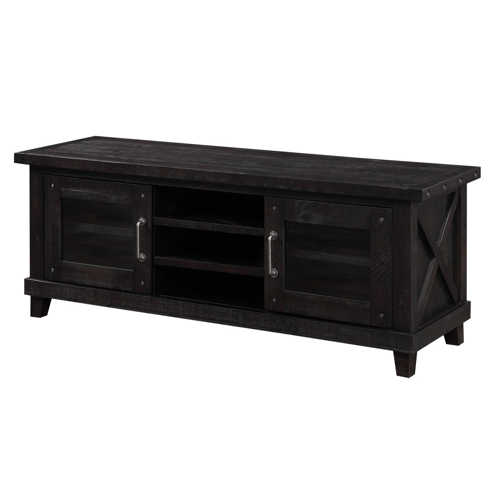 Yosemite Solid Wood Media Console in Cafe - Ornate Home