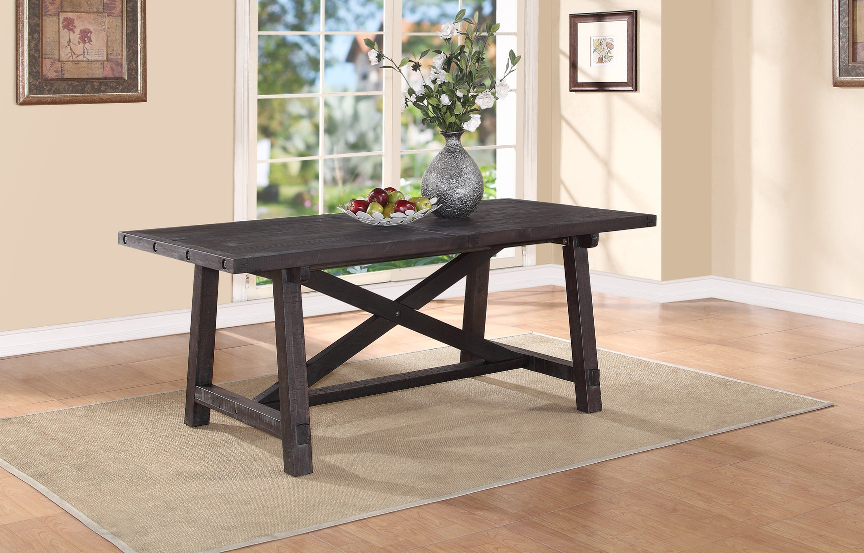 Yosemite Solid Wood Rectangular Extension Table - Ornate Home