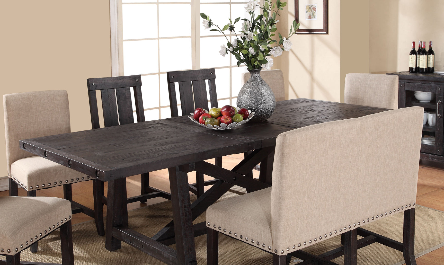 Yosemite Solid Wood Rectangular Extension Table - Ornate Home