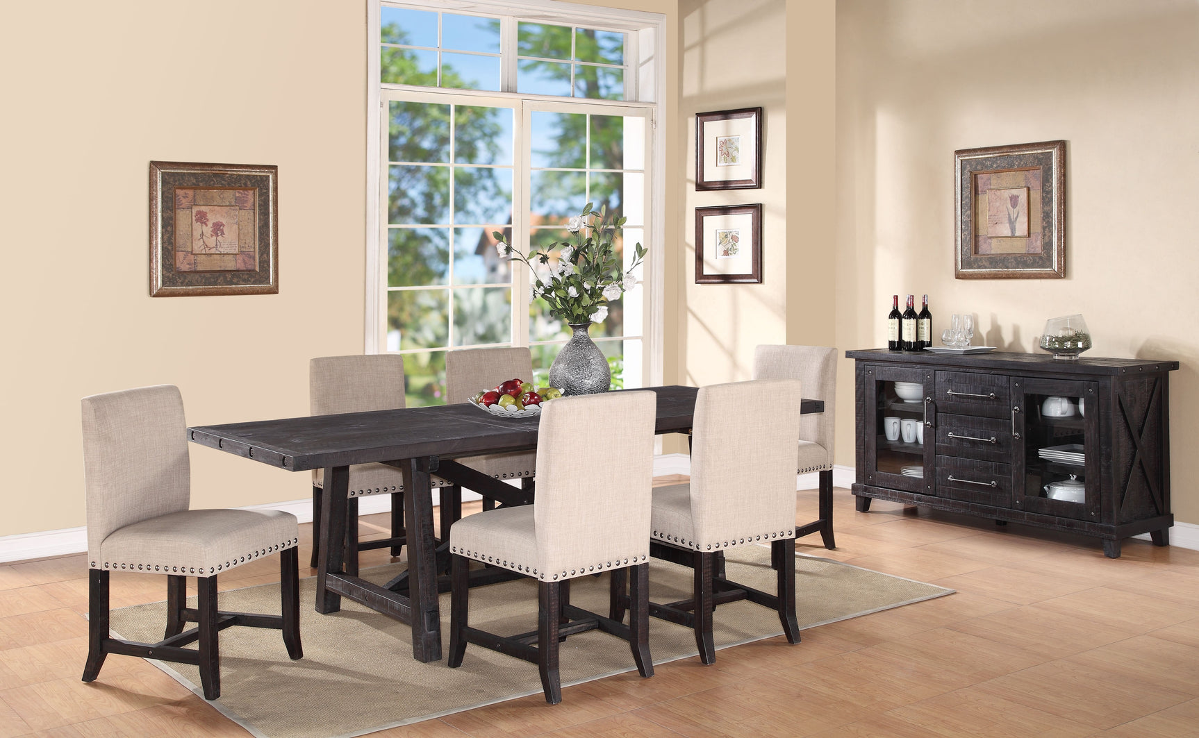 Yosemite Solid Wood Rectangular Extension Table - Ornate Home