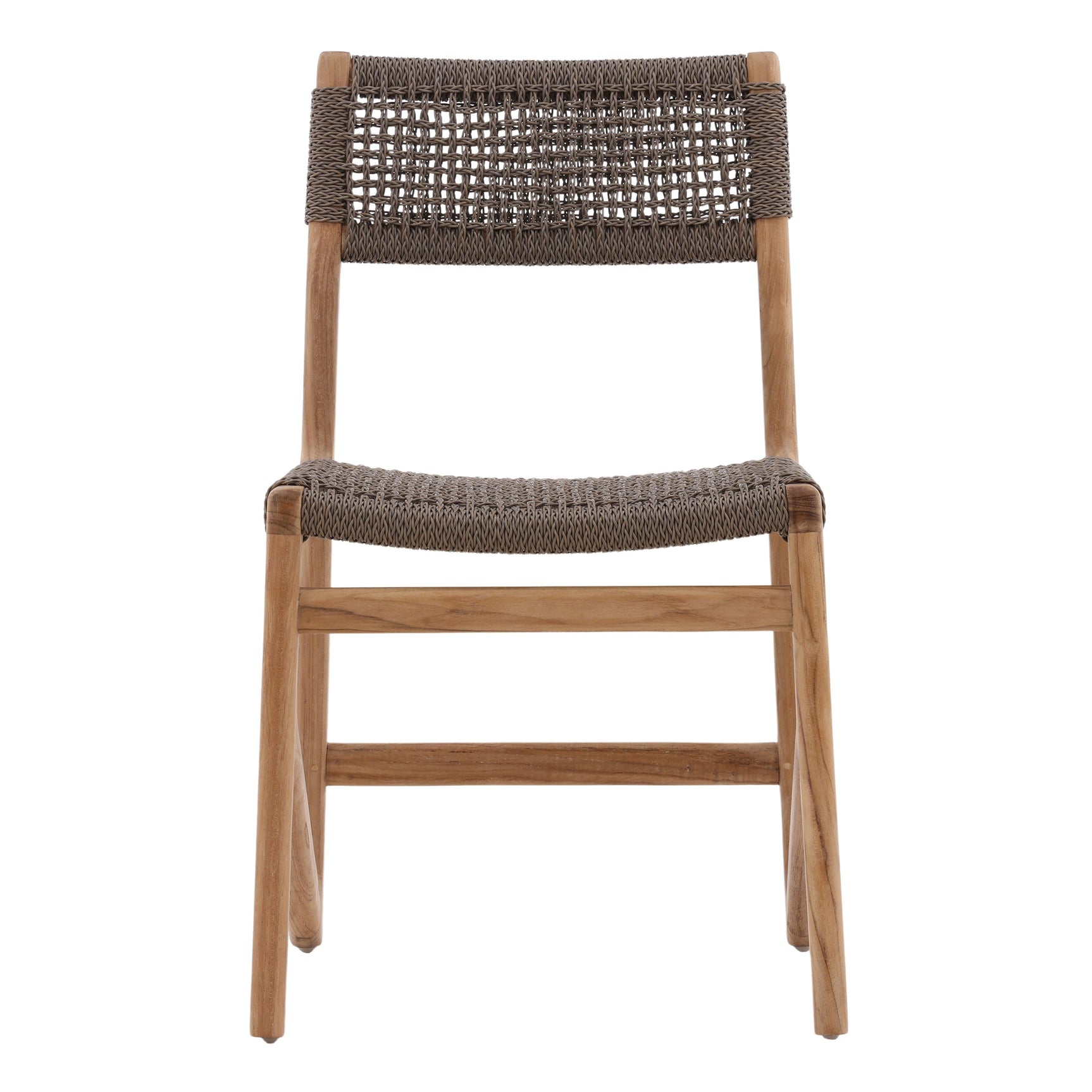 Ysidro Gray/Natural Outdoor Dining Chair - Ornate Home