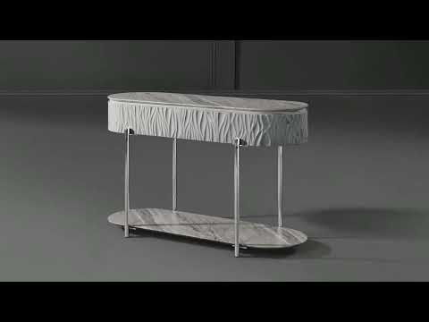Yukino Gray Sofa Table - Ornate Home