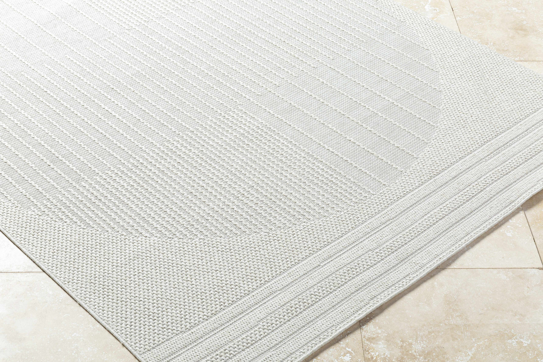 Yuley White Outdoor Area Rug - Ornate Home