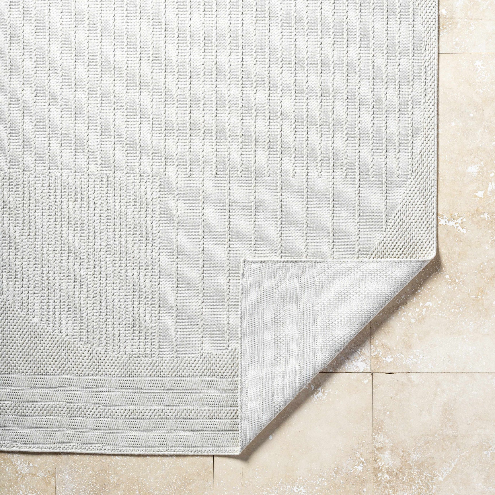 Yuley White Outdoor Area Rug - Ornate Home