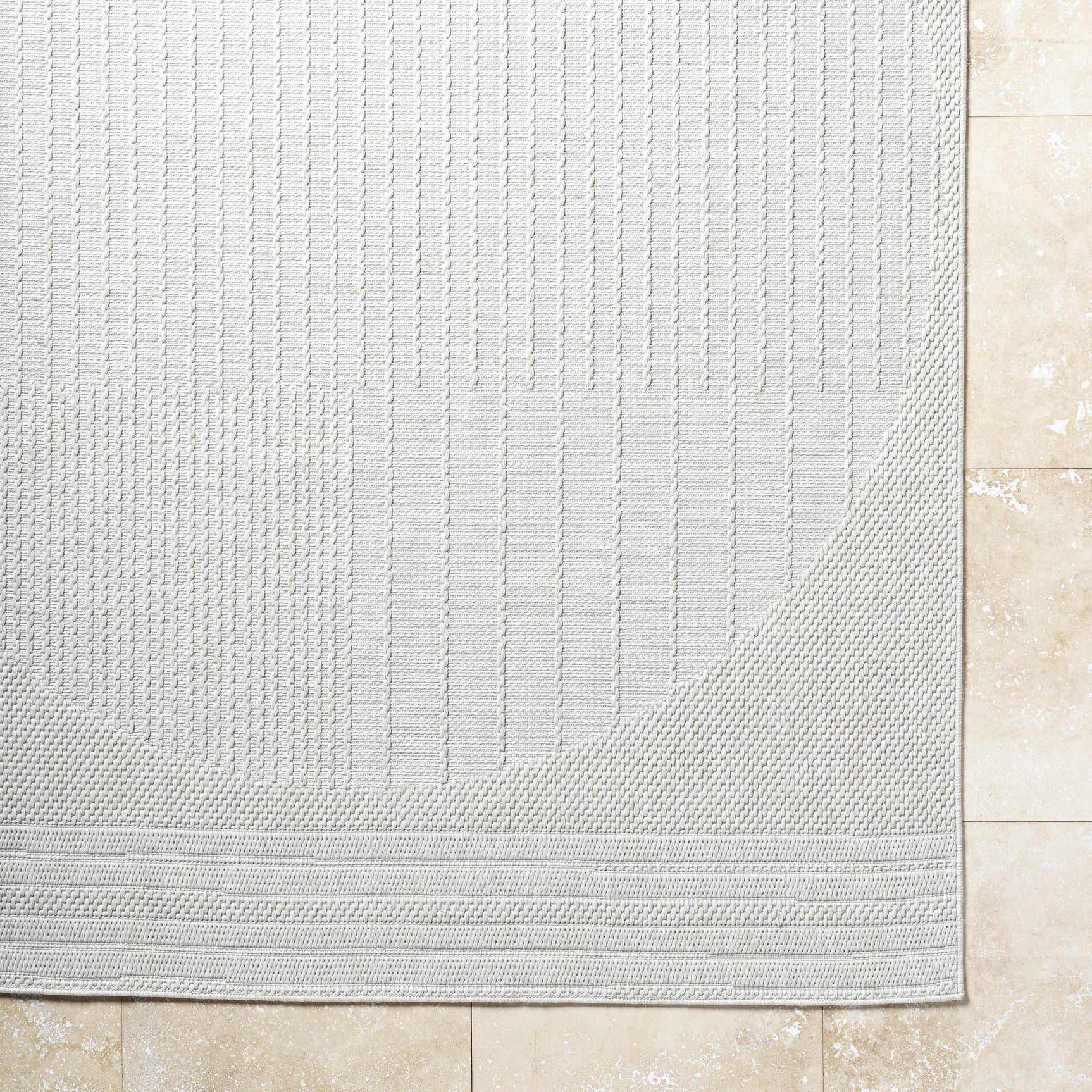 Yuley White Outdoor Area Rug - Ornate Home