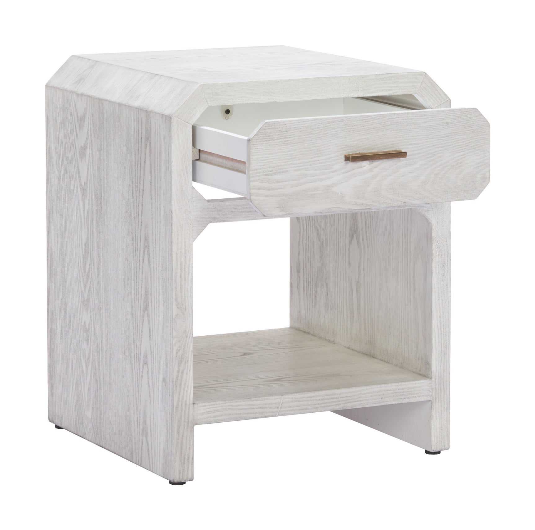 Yume Oak White Side Table - Ornate Home