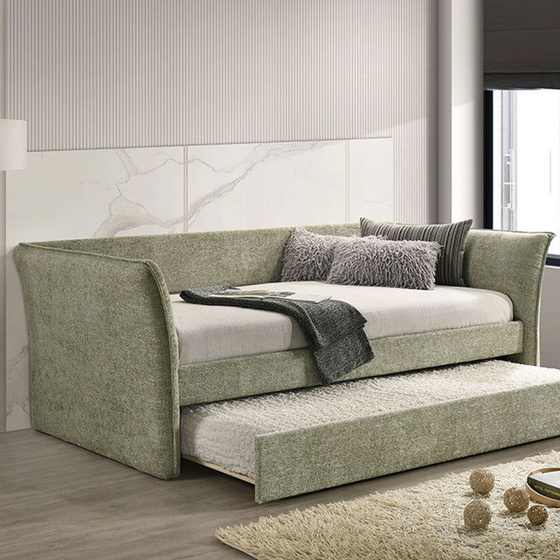 Yuri Light Green Twin Daybed w/ Trundle - Ornate Home