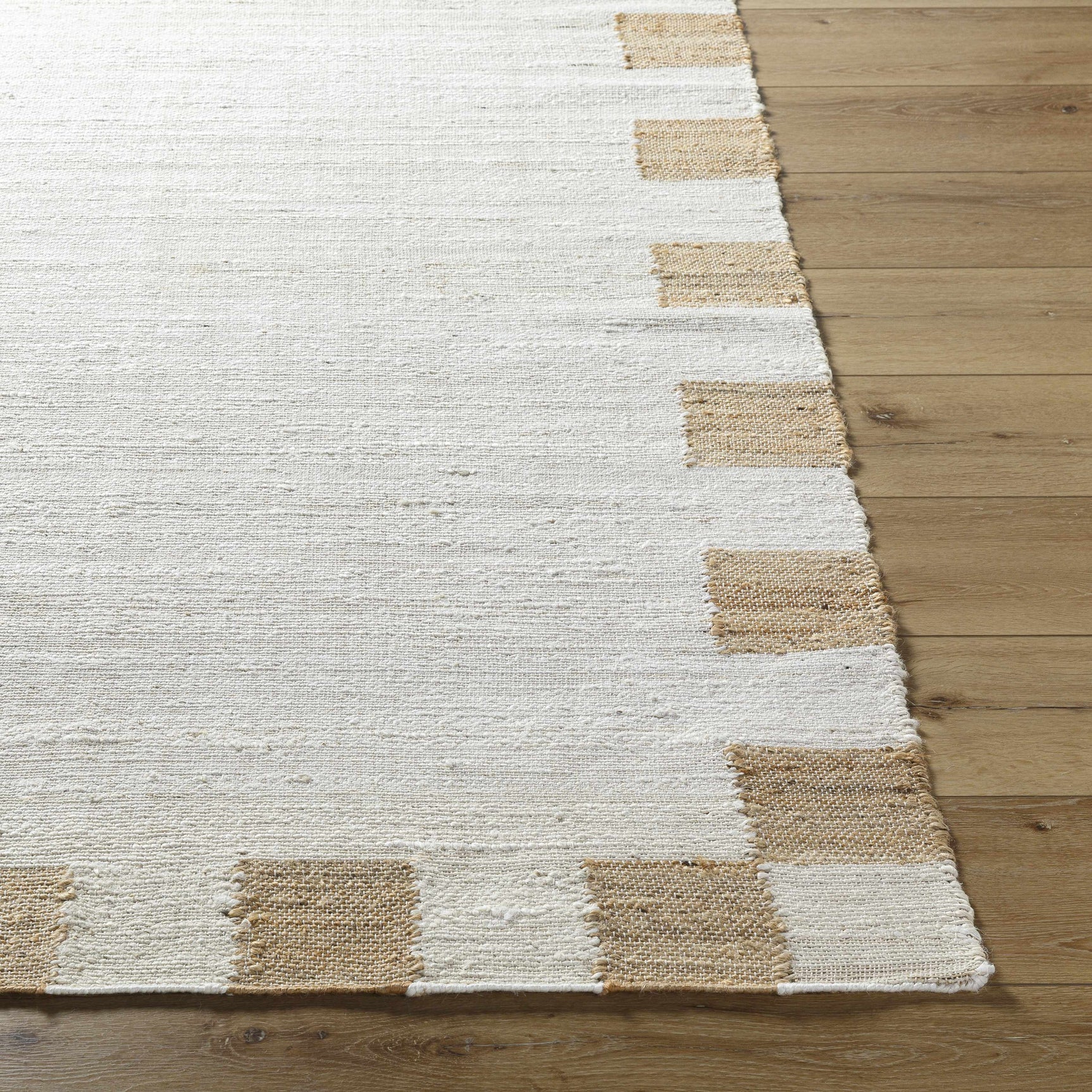 Yuval Dotted Bordered Jute Carpet - Ornate Home