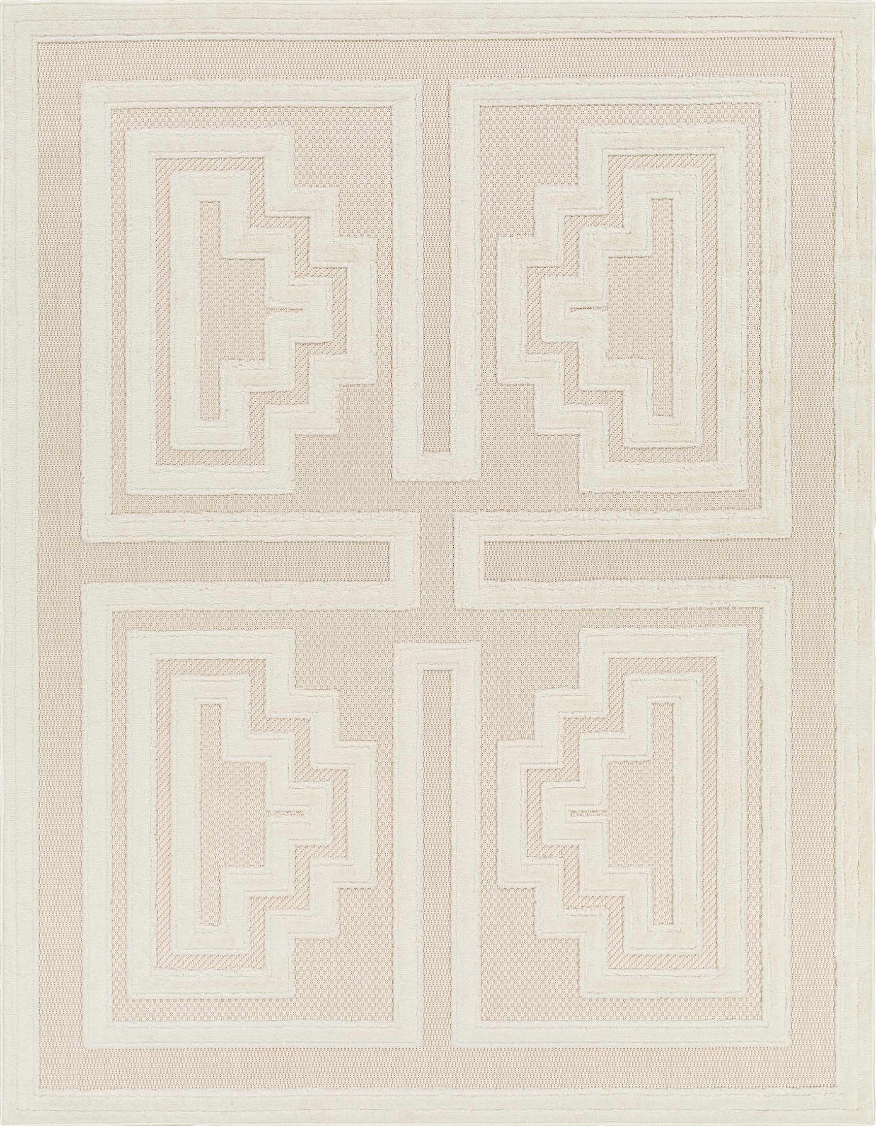 Yves Cream Outdoor Rug - Clearance - Ornate Home