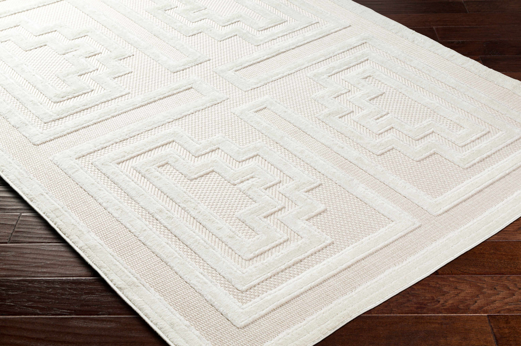 Yves Cream Outdoor Rug - Clearance - Ornate Home
