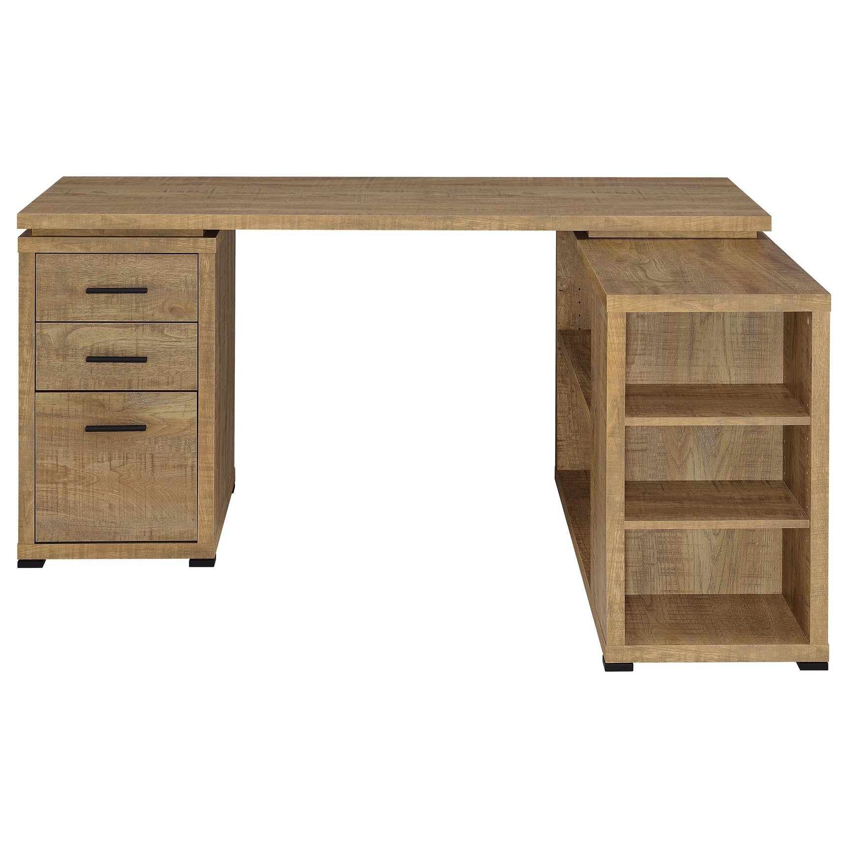 Yvette Mango 60-inch 3-drawer L-Shape Computer Desk - Ornate Home