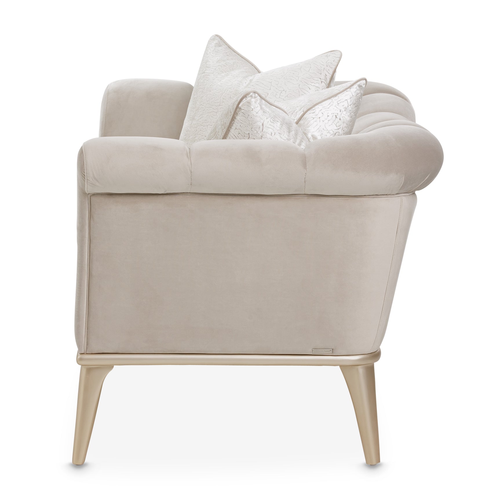 Yvette Medium Champagne/Porcini Chair and a Half - Ornate Home