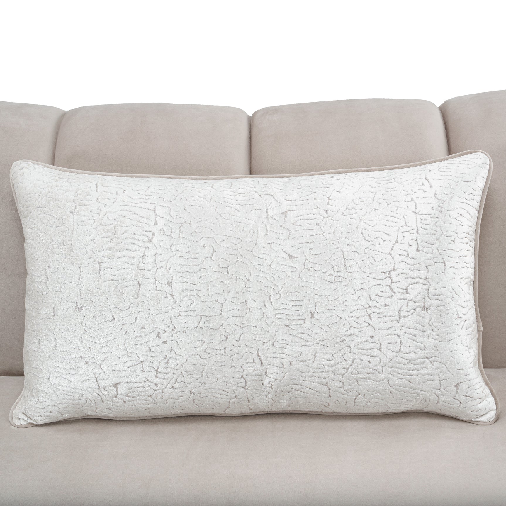 Yvette Medium Champagne/Porcini Sofa - Ornate Home