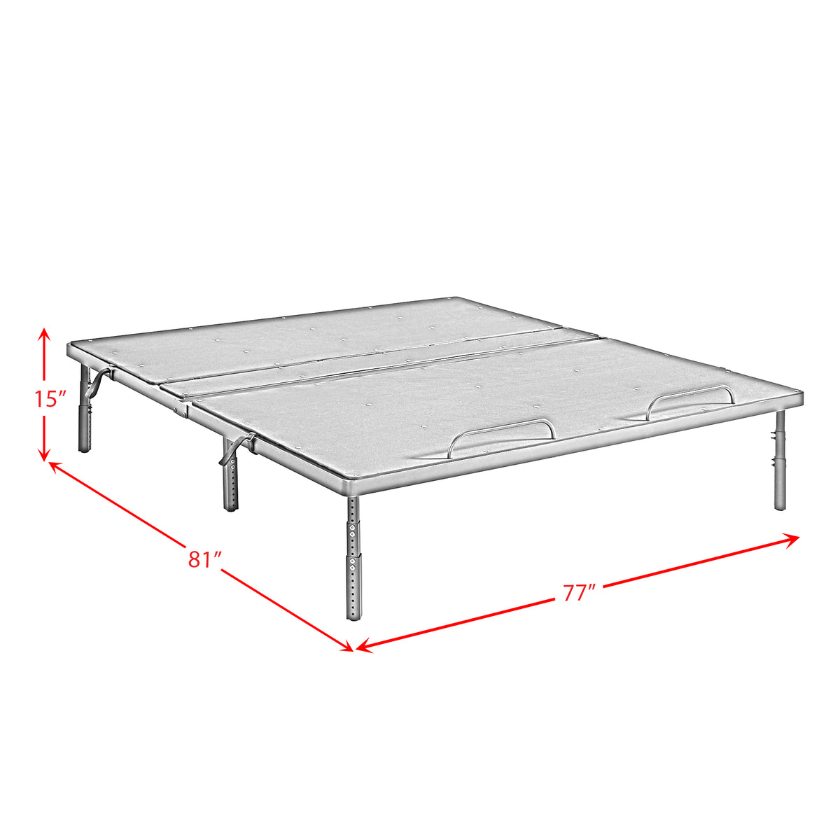 Z Base Air King Adjustable Bed with Head Incline - Ornate Home