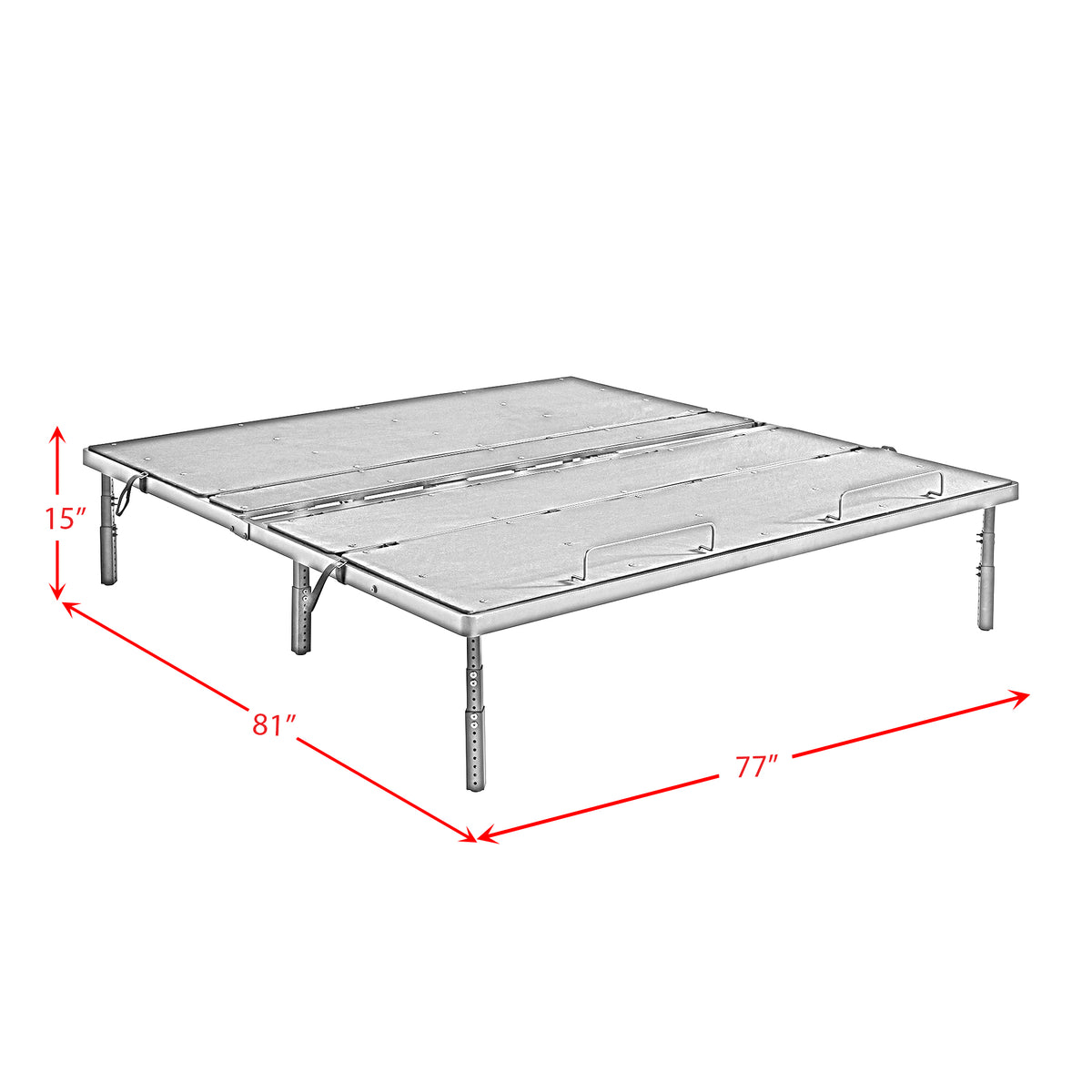 Z Base Pro King Adjustable Bed with Head and Foot Incline - Ornate Home