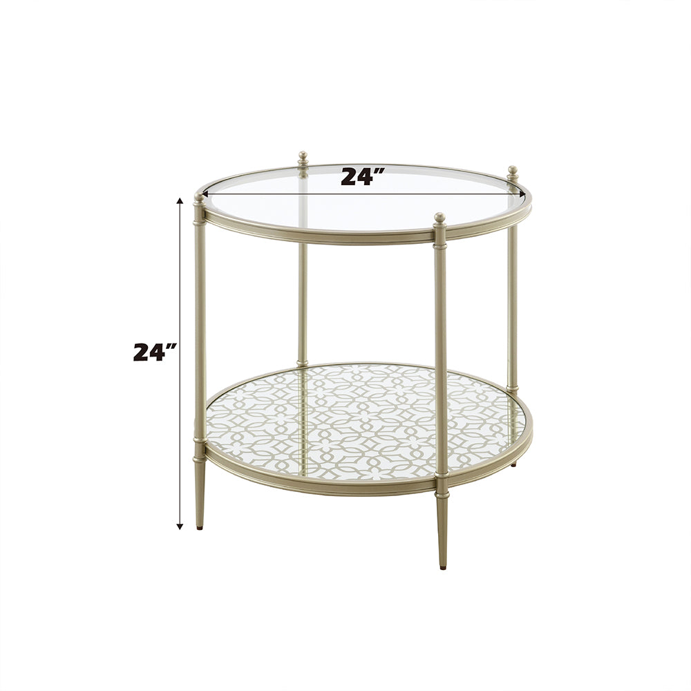 Zaba Silver End Table - Ornate Home