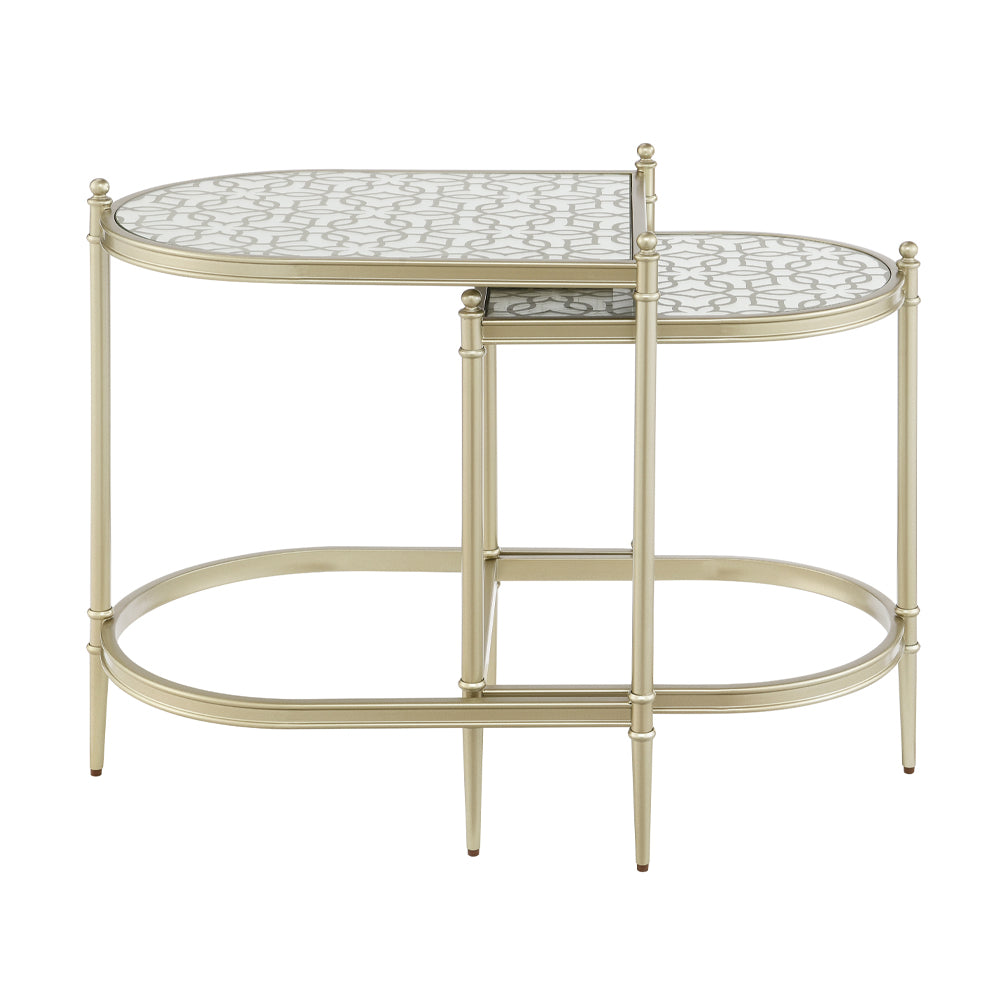 Zaba Silver Nesting Table - Ornate Home