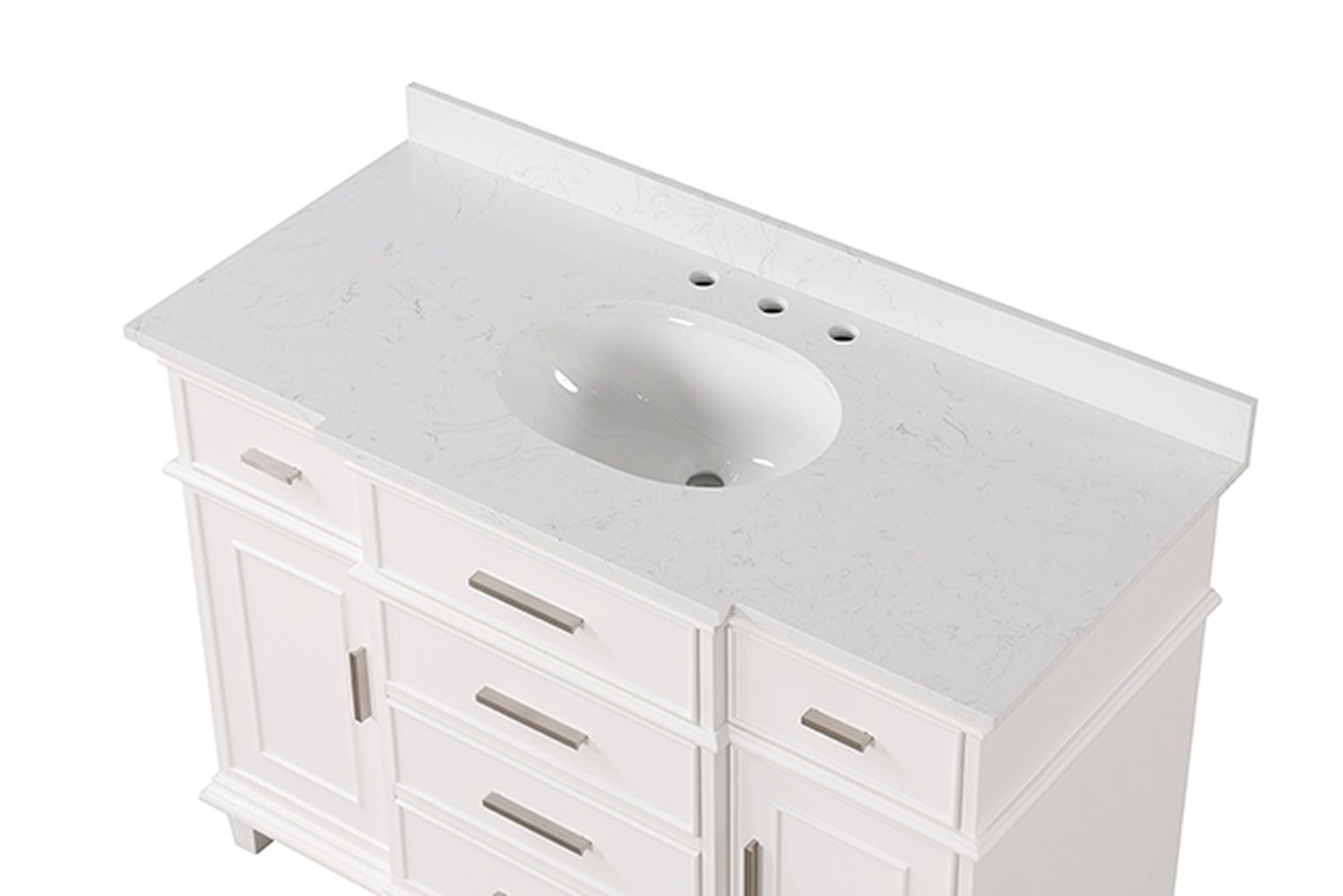 Zadar White Vanity Set - Ornate Home