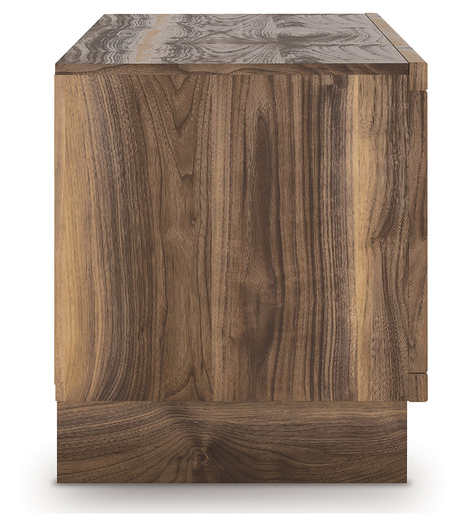 Zadilyn Brown 72" TV Stand with Electric Fireplace - Ornate Home