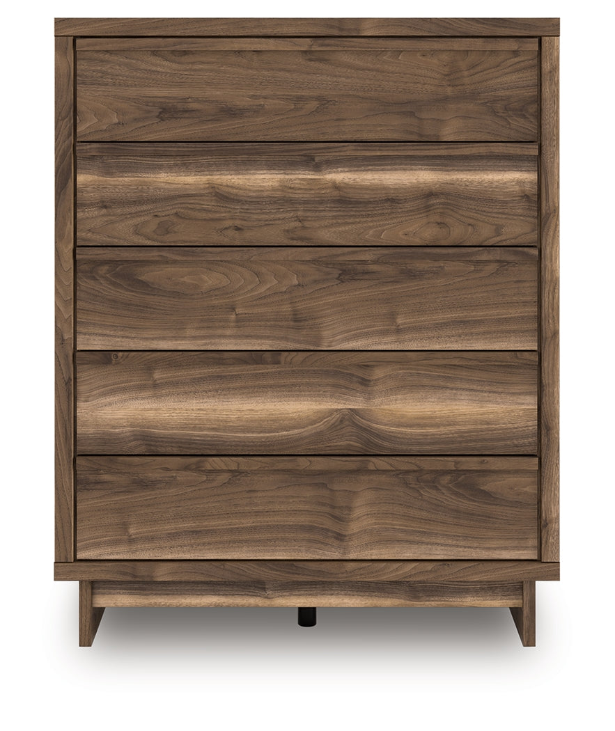 Zadilyn Brown Wide Chest of Drawers (Online Special Price) - Ornate Home