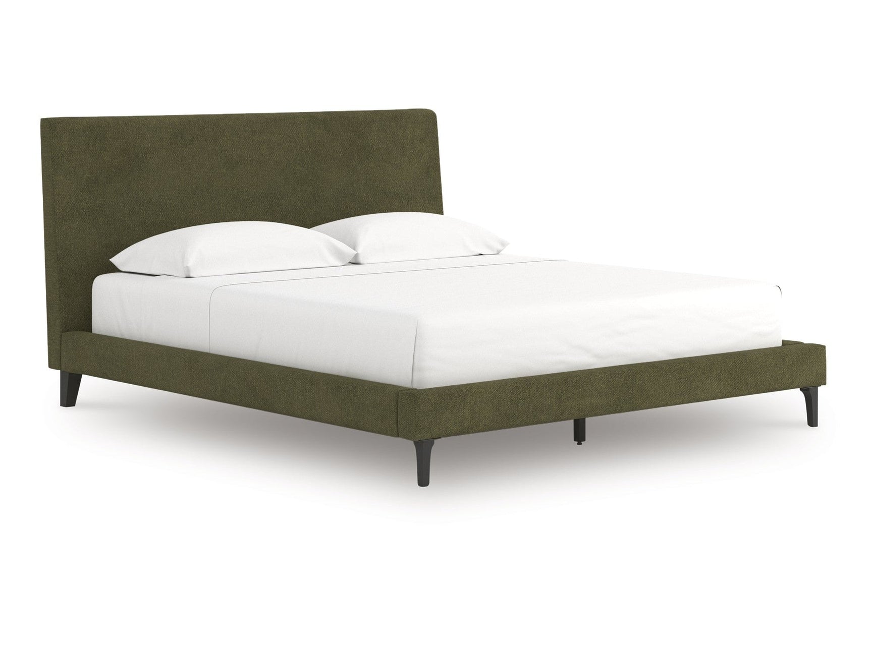 Zadilyn Sage Green California King Upholstered Bed with Roll Slats (Online Special Price) - Ornate Home