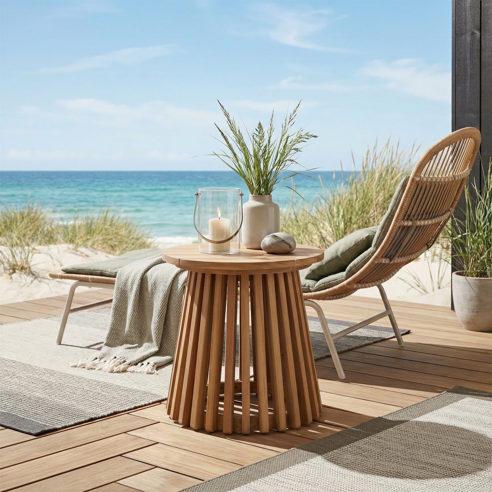 Zahara Natural Side Table