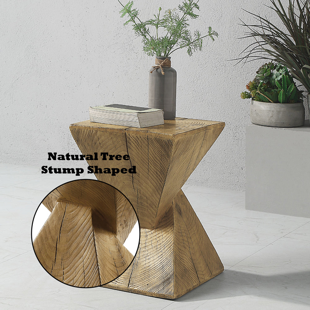 Zahi Oak Accent Table - Ornate Home