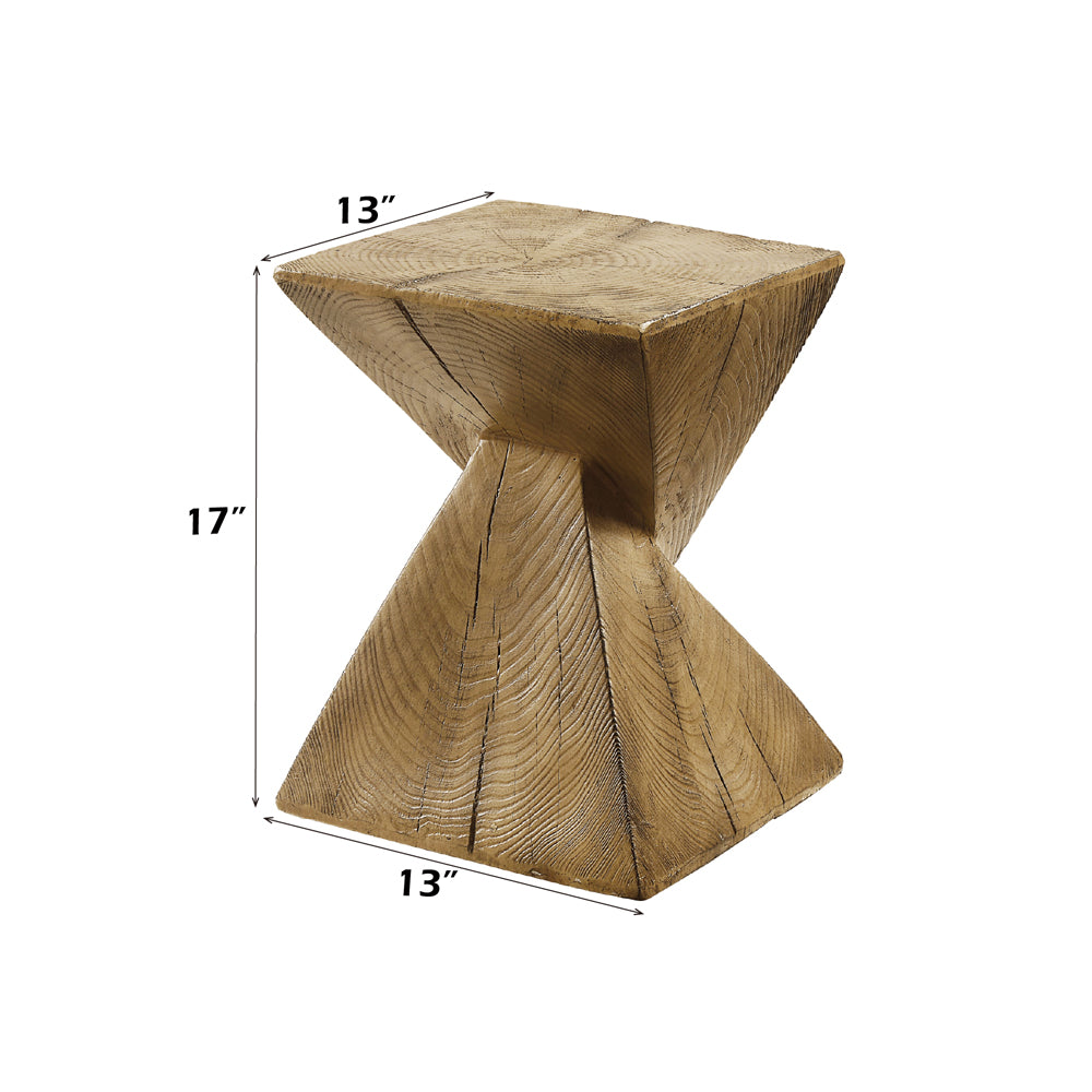 Zahi Oak Accent Table - Ornate Home
