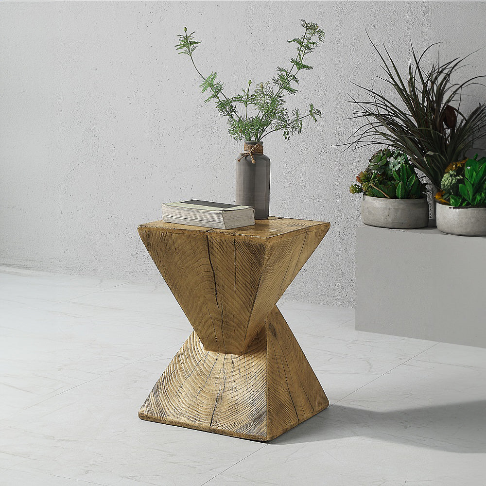 Zahi Oak Accent Table - Ornate Home