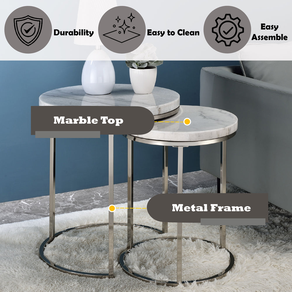 Zaidee Nesting Table Set - Ornate Home
