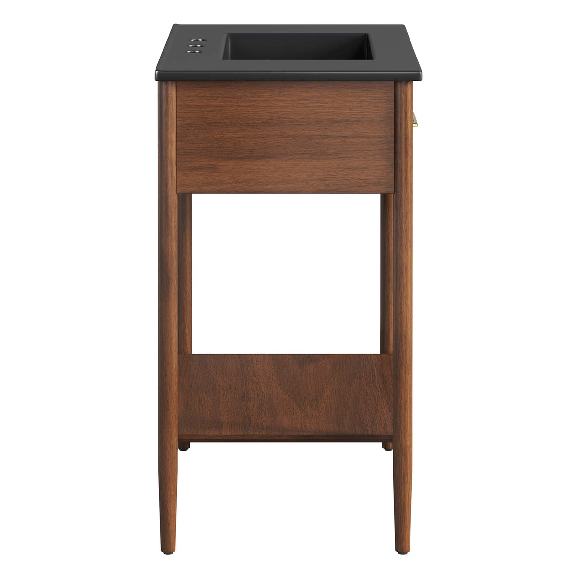 Zaire Walnut/Black 30" Bathroom Vanity - Ornate Home