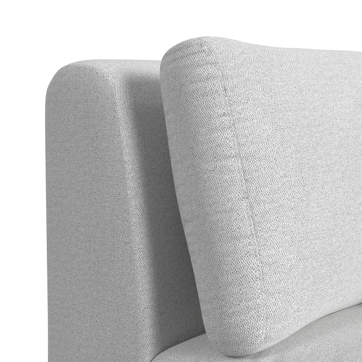 Zandara Olefin Beige Outdoor Modular Armless Chair - Ornate Home
