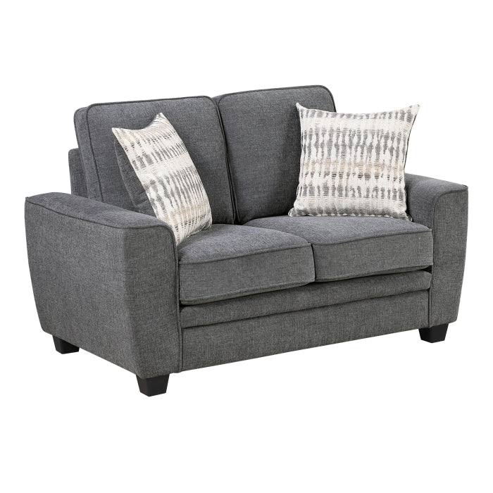 Zander Gray Loveseat - Ornate Home