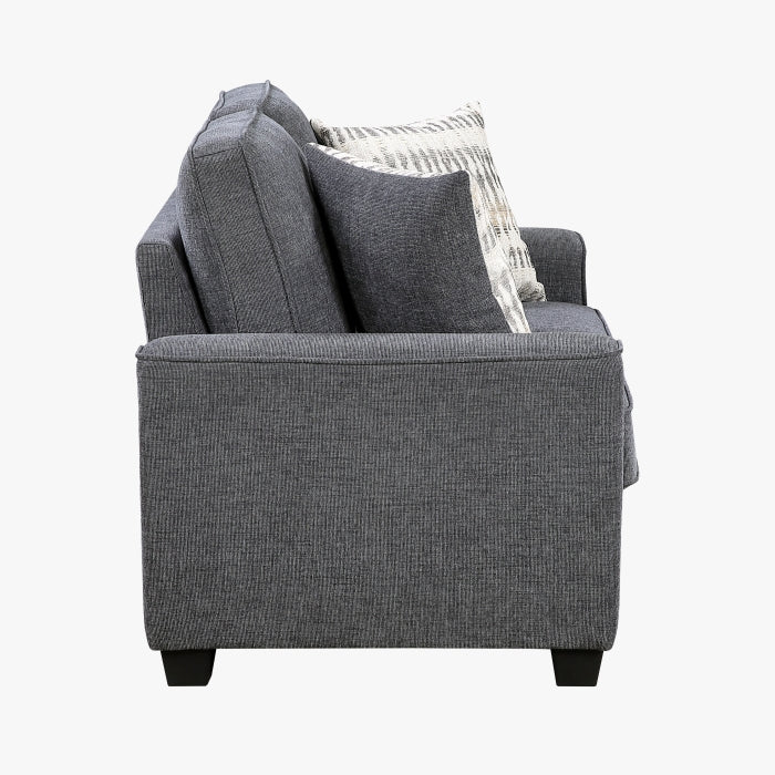 Zander Gray Loveseat - Ornate Home