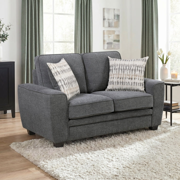 Zander Gray Loveseat - Ornate Home