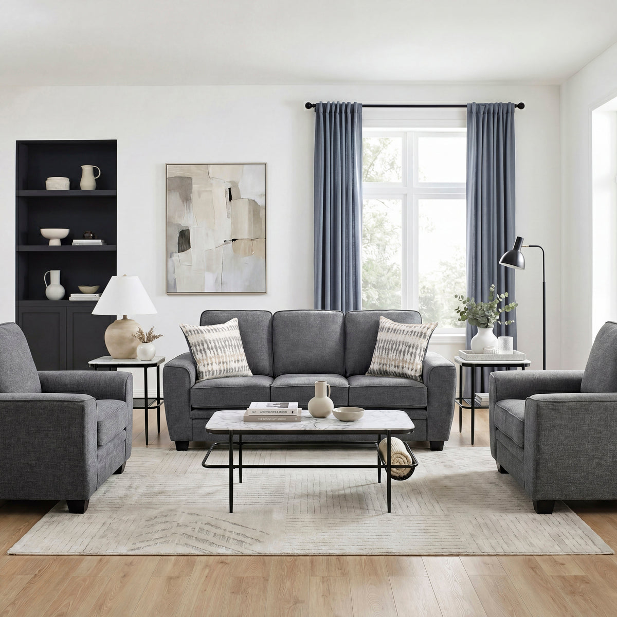 Zander Gray Sofa - Ornate Home