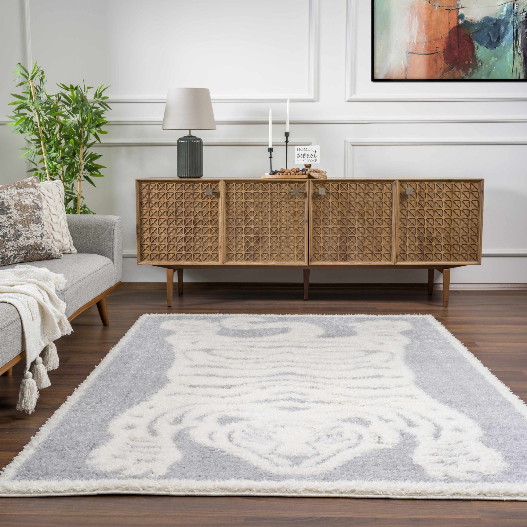 Zane Gray Tibetan Tiger Area Rug - Clearance - Ornate Home