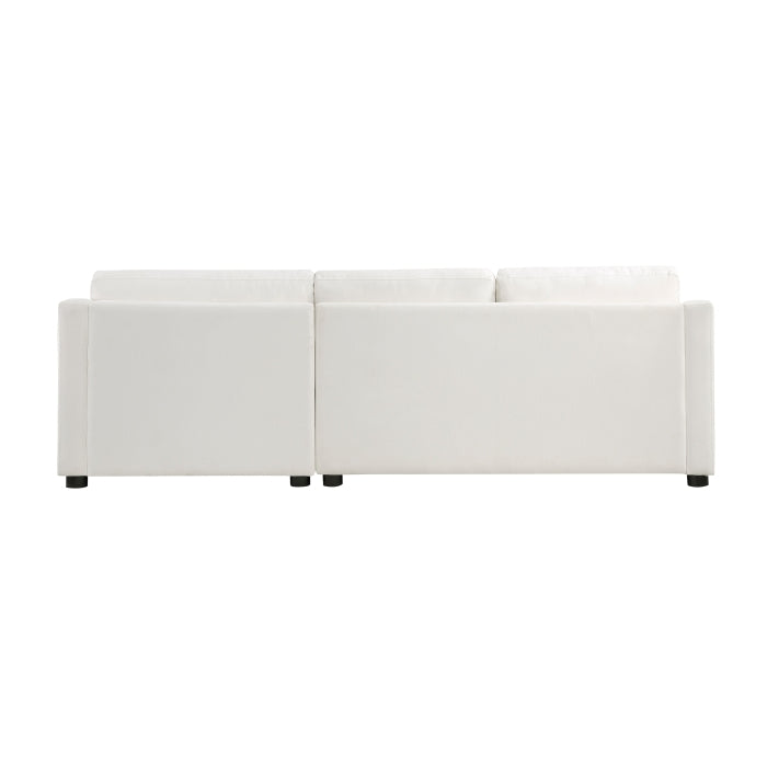 Zayden Ivory 2-Piece Sectional Right Chaise - Ornate Home
